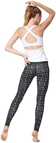 MUMUWU Women Yoga Pants High Waist Sport Workout Running Power Flex Yoga Leggings Printed
