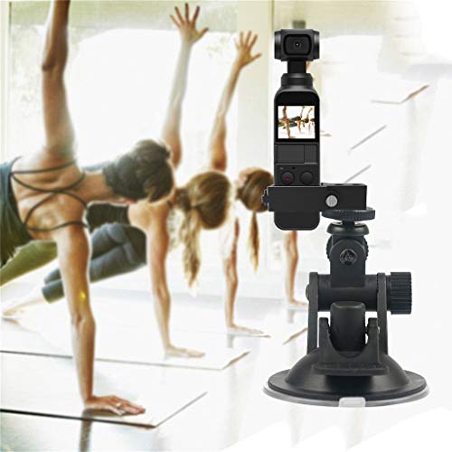 LtrottedJ 360° Car Windshield Suction Mount Fix Bracket Desktop Stand for DJI OSMO Pocket