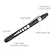 Pen Light, Escolite LED Penlight Medical with Pupil Guage for Doctors Nurses White Blue and Black