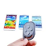 VicTsing Bluetooth Remote Control Camera Shutter for Apple iPhone 5S 5C iPad mini iPad Air iPod Sony xperia HTC ONE Smartphones Tablets (Black)