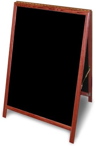 ComeAlong Industries Solid Oak A-Frame Chalkboard with Warm Cherry Finish, 24" x 29"