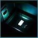 BukNikis USB Simple Atmosphere Lights USB Car Interior Accessories Lighting - Universal (Aqua Ice Blue, 2 pcs)