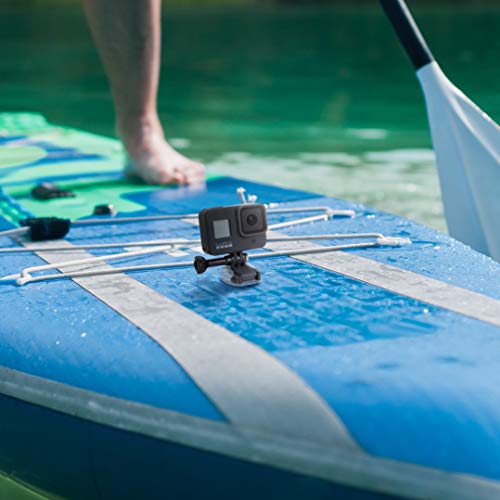 Invisible Adhesive GoPro Mount Kit 8-Pack, 4X Curved & 4X Flat Mounts Bundle w/Transparent GoPro Sticky Mounts, Clear Mount for Helmet/Bike/Board/Car, Fits All Go Pro Models, GoPro Helmet Mount 8X