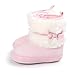 Ecosin(TM) Baby Bowknot Keep Warm Soft Sole Snow Boots Crib Prewalker Shoes Toddler