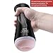 ZEMALIA Vase Male Masturbators Vagina Pocket Man Masturbation Cup Sex Toys for Male Masturber Realistic Textured Discreetly Packed(Black)