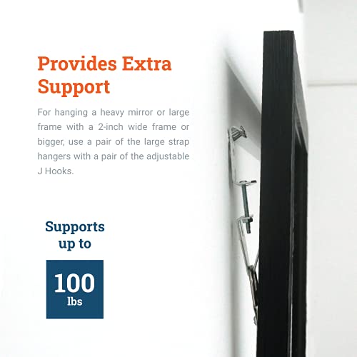 Mirror Hanging Kit with Hangers and Leveling Hardware 100 lbs Heavy Duty Mirror Hanging