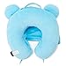 BT21 Official Merchandise by Line Friends - KOYA Character Hooded Travel Neck Pillow, Sky Blue