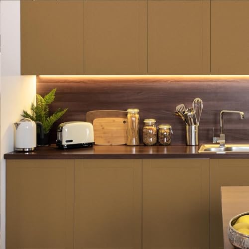 Ambiance Sticker Autocollant Adhésif Imperméable Vinyle Rouleau pour Cuisine Meuble Armoire Porte - Sticker Mural H60 x L200 cm - Cuivre