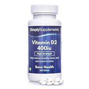 Vitamin D Tablets 400iu | 360 Tablets = Up to One Year Supply | Supports Healthy Bones, Teeth, Muscles & Immune System…