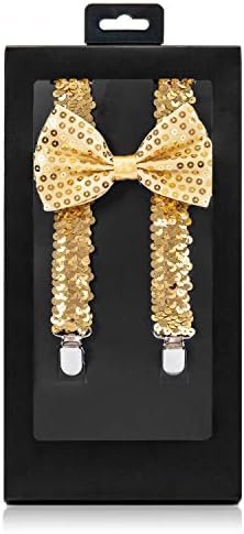 McWay Bowtie and Suspender Set For Men, Adults | Premium Quality | With Gift Box | Wide And Adjustable | Classy Design