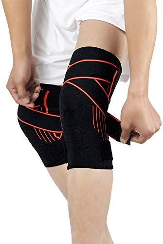 Sports Knee Support Sleeves for Joint Pain and Arthritis Relief, Improved Circulation Compression – Effective Support for Running, Jogging,Workout, Walking, Hiking and Recovery-Single