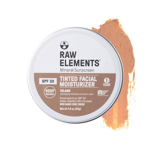 Raw Elements Tinted Face Sunscreen Island 1- Island 1-Pack