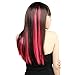Neitsi® 10pcs 18inch Colored Highlight Synthetic Clip on in Hair Extensions #F24 Pink