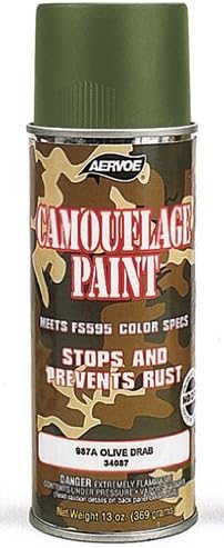 OLIVE DRAB CAMOUFLAGE SPRAY PAINT by survival