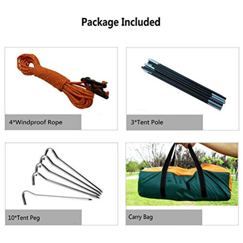 Hbao Wasserdichtes Camping Wandern Angelzelt Getrenntes zweischichtiges Reisezelt 4-Jahreszeiten-Anti-UV-Strandzelt für… – Bild 6