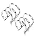 Jstyle Stainless Steel Ear Cuff Earrings for Women Men Piercing Earrings Hoop Lip Ring Non Piercing W