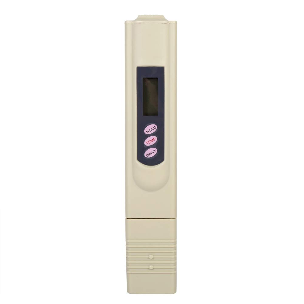 Nikou Water Quality Tester - TDS Meter Digital Water Tester Temperature and EC Meter with Carrying Case, 0-9999ppm, Ideal ppm Meter for Drinking Water, Aquariums and More (Color : Grey)