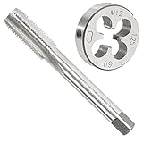 Aceteel M12 x 1.25 Metric Tap and Die Set, M12 X