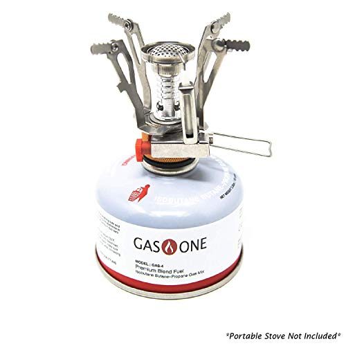 GasOne Camping Stove Fuel Blend Isobutane Efficient and High Output