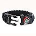 Core Survival Paracord Survival Bracelet - Hiking Multi Tool, Emergency Whistle, Compass for Hiking, Camp Fire Starter 5-in1 Set