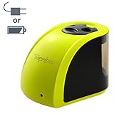 Tepoinn Electric Pencil Sharpener Heavy Duty Manual Battery Operated School Pencil Sharpener for Kids, Art Pencils, Classroom, Office (Upgraded Version) (Upgraded Version)