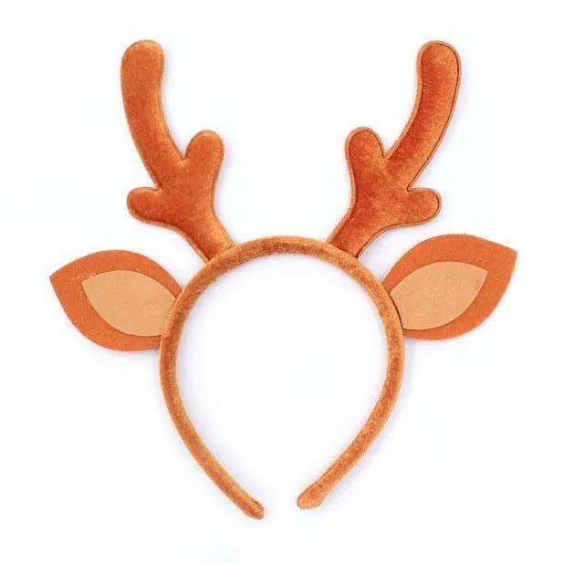 Glitz4Girlz Christmas Reindeer Antlers Novelty Xmas Headband Alice Hair Band Fancy Dress Party Deeley Boppers โ image 1