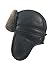 Zavelio Unisex Shearling Sheepskin Aviator Russian Ushanka with Snap Hat