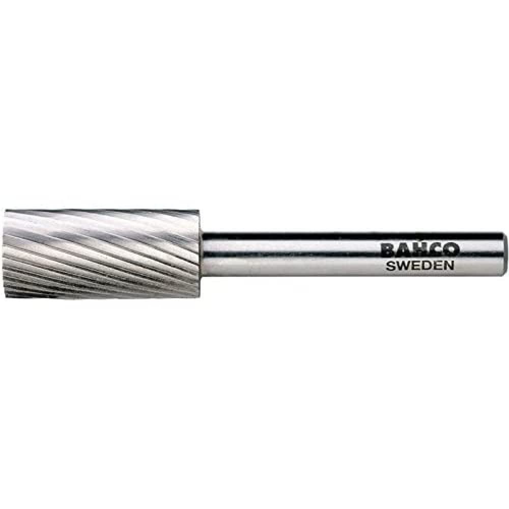 Bahco A1625M08 Cylindrical Medium Rotary Burr, 0 V, Silver, 16 x 65 x 8 mm