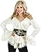 Charades Women's South Seas Long Sleeve Blouse, Off/White, X-Large