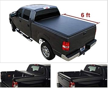 Amazon Com V Supplies Soft Tonneau Cover Truck Bed 6ft Fleetside Bed For Chevy 94 03 S10 For Gmc Sonoma For Isuzu 96 00 Hombre Pickup Automotive