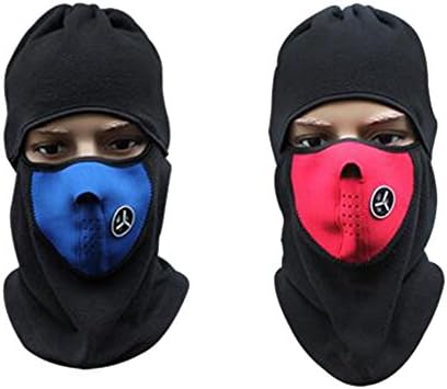 Fleece Balaclava, Windproof Breathable Ski Mask with Thermal Neck Warmer and Tactical Balaclava Hood, Full Headwear for Men and Women (2-Pack/ 1-pack)