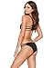 Blooming Jelly Women's Sexy Round Neck Racerback Strappy Cut Out Bikini Set Swimsuit