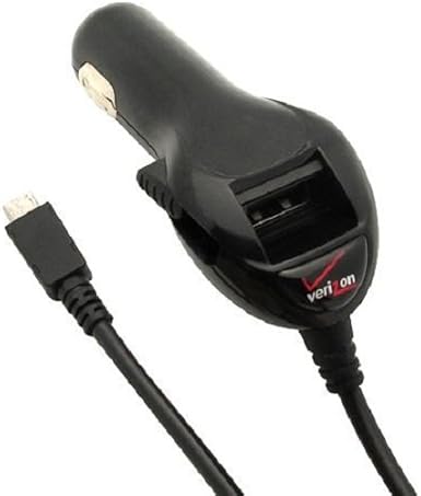 Amazon Com Verizon Micrdualvpc1 Micro Usb Car Charger With Usb