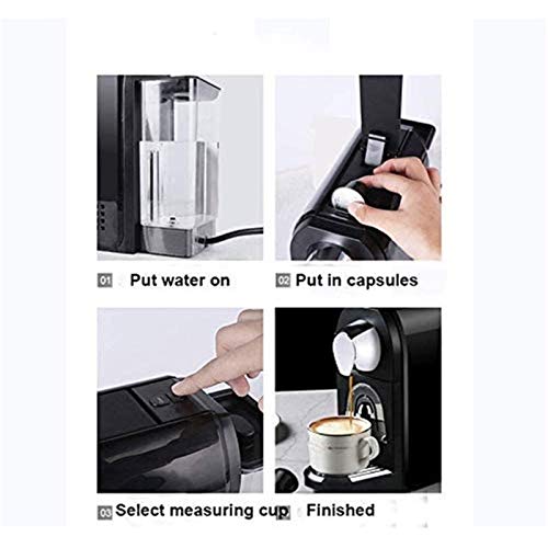 JJSFJH Kaffeemaschine, Kapsel Kaffeemaschine, Espressomaschine, Multi-Kapsel Kaffeemaschine, Haus im italienischen Stil… – Bild 6