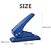 Single Hole Punch Heavy Duty Paper Hole Puncher Small One Hole Punch with 6 Extra Book Rings