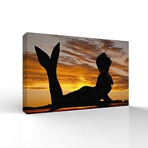 Elegant Mermaid Pictures Home Wall for Bedroom Living...