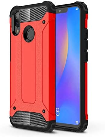 SOGOCOOL Huawei P Smart+ (nova 3i) Case, Heavy Duty with Full Body Protective Shockproof Drop Proof Hybrid Hard Cover for Huawei P Smart+ (nova 3i) (Red)