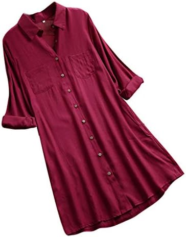 Mounter Women Blouse Tops, Ladies Long Sleeve Polka Dot Loose Blouse Pullover Button Shirt Tunic Tops