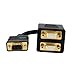 StarTech.com 1 ft. VGA to VGA Splitter Cable - M/F Dual Monitor Video Cable Splitter (VGASPL1VV) Black