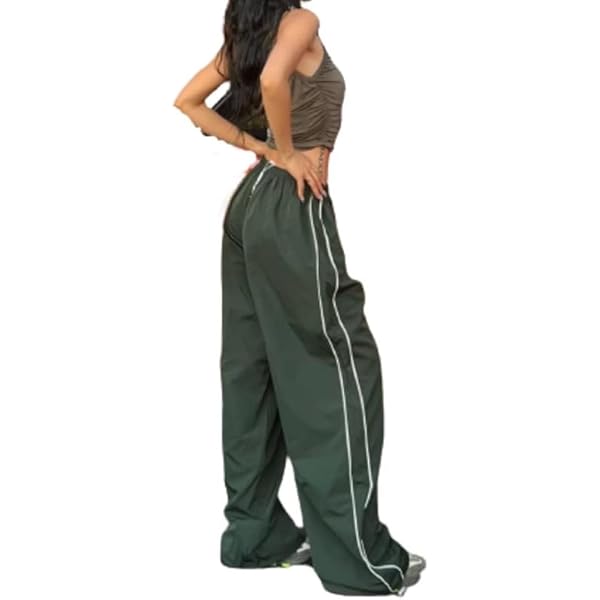 Amazon.com: Y2K Striped Side Baggy Sweatpants Low Rise Wide