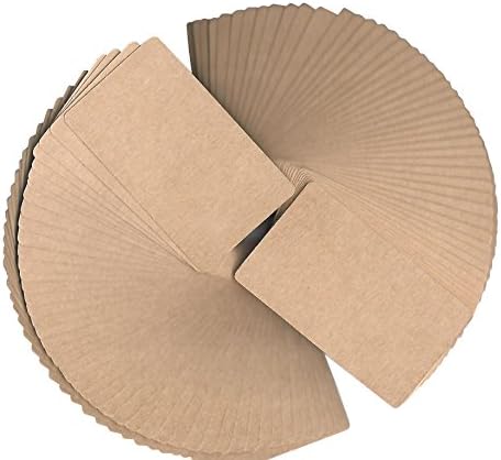 ExquisiteGuide Blank Flashcards + Language learning/words/vocabulary memory+Game cards(100pcs/pack) (brown）