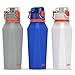 EXIT Collapsible Water Bottle - Foldable Water Bottle for Travel - BPA Free - Premium Medical Grade Silicone - FDA Approved - Triple Leak Proof - Lightweight - 26 oz primary