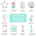 EFOSHM 10PCS Baby Rattles Teether Set, Grasping Grab Toy, Spin Shaking Bell, Sensory Teether Rattle, Boiled Disinfection BPA Set for Infant Newborn Baby Toddler