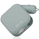 DreamSky 2.4A 2-in-1 Dual Port USB Car Charger And Home Wall AC Chargers With Foldable Plug ,Portable Palm size-Compatible With iPhone 6/6S, iPad, Samsung Galaxy S6 / S6 Edge,HTC And More