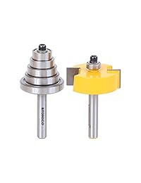 Yonico 14705q broca rebajadora con 6 rodamientos fijados, vástago de -1 2 pulgada 1 4 pulgada