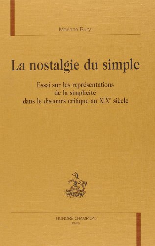 La  nostalgie du simple