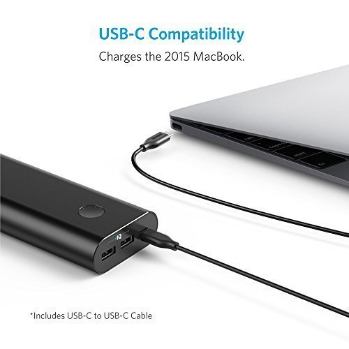 Anker PowerCore+ 20100 USB-C, Ultra-High Capacity Premium Portable Charger, 20100mAh External Battery, 6A Output Type-C Port for Macbook, Nexus 6P/5X & PowerIQ for iPhone, iPad, Samsung & more Cell Phones & Accessories, Accessories, Batteries & Battery Packs