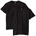 Hanes Men's Nano Premium Cotton Pocket T-Shirt (Pack of 2), Black, Large