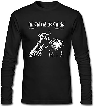 GODWARDWELL Kansas Band Monolith Tour 1979 Generic Long Sleeve T Shirts for Mens&Womens Black -Fashion in 2018
