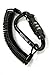 Precision Works Racing 1  6-Feet Steel Cable and Combination Carabiner Motorcycle Helmet Lock Set, Black